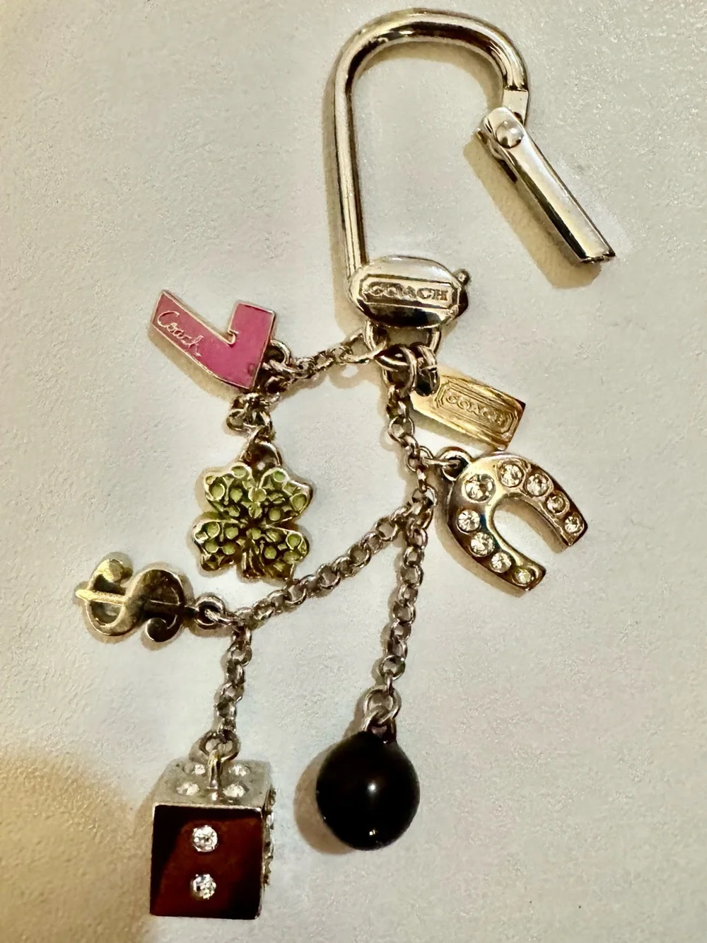 Coach Vintage Lucky Charm Keyring Bag Charm - Picture 1 of 8